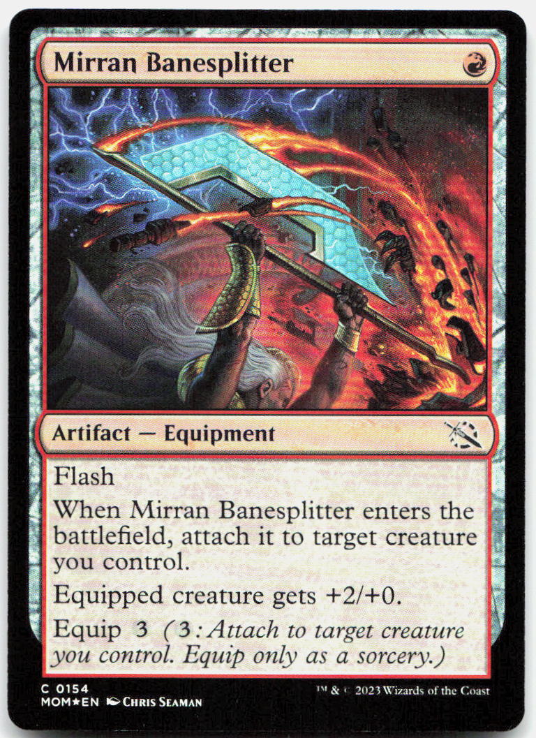 Mirran Banesplitter NM Foil C March of the Machine 154