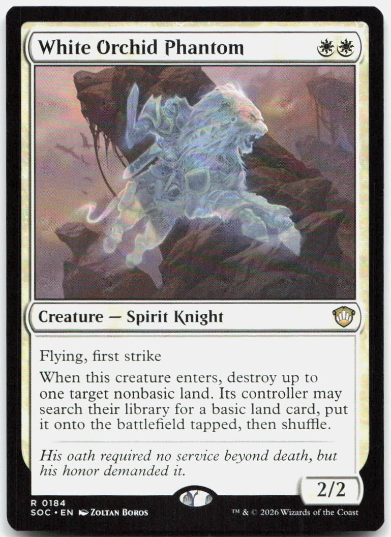 White Orchid Phantom NM R Commander: Secrets of Strixhaven 184