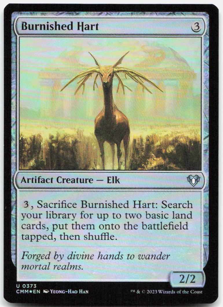 Burnished Hart NM Foil U Commander Masters 373