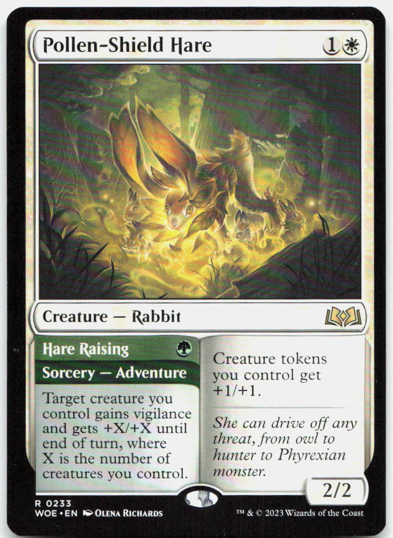 Pollen-Shield Hare NM R Wilds of Eldraine 233
