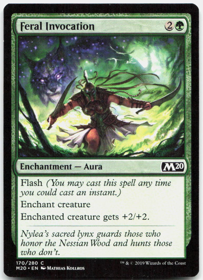 Feral Invocation NM C Core Set 2020 170