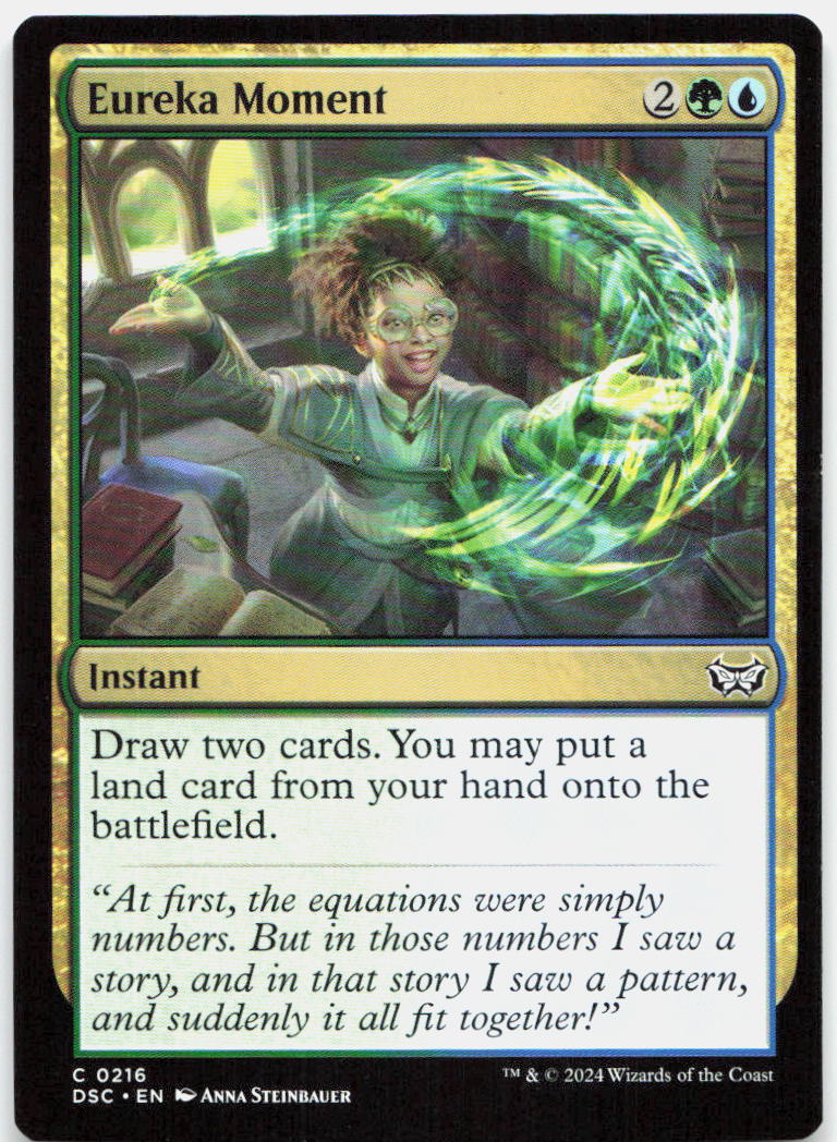 Eureka Moment NM C Commander: Duskmourn: House of Horror 216