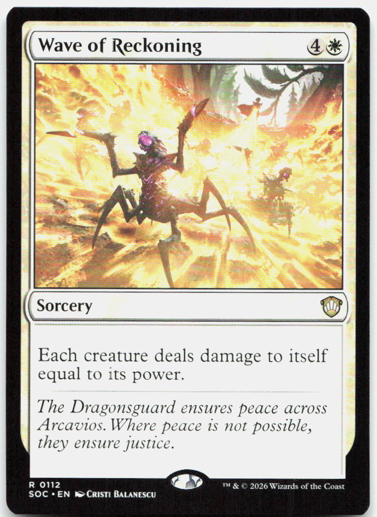 Wave of Reckoning NM R Commander: Secrets of Strixhaven 112