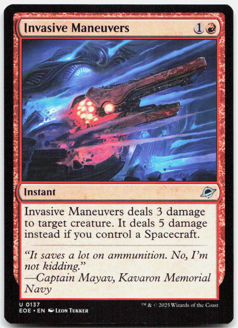 Invasive Maneuvers NM U Edge of Eternities 137