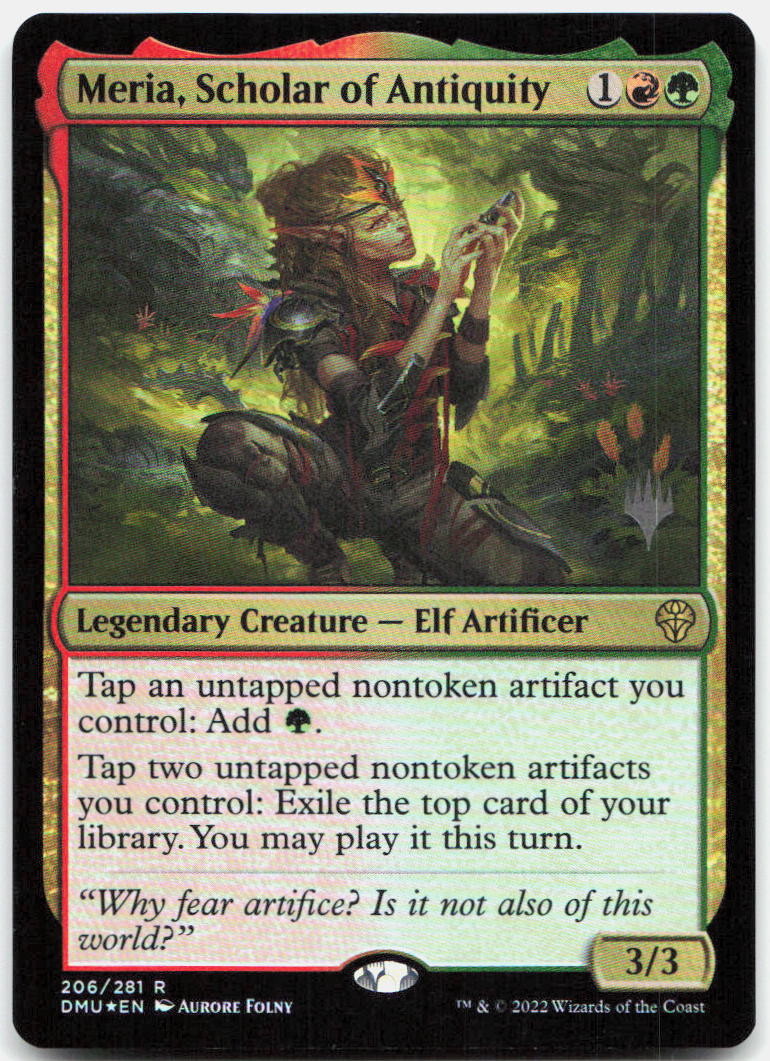 Meria, Scholar of Antiquity NM Foil R Promo: Dominaria United 206