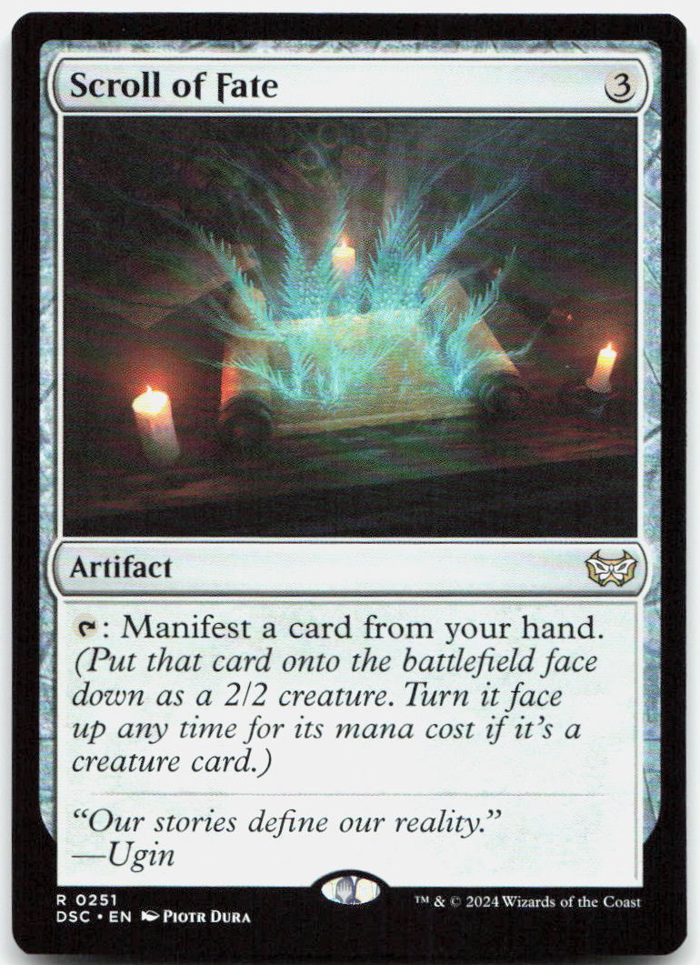 Scroll of Fate NM R Commander: Duskmourn: House of Horror 251