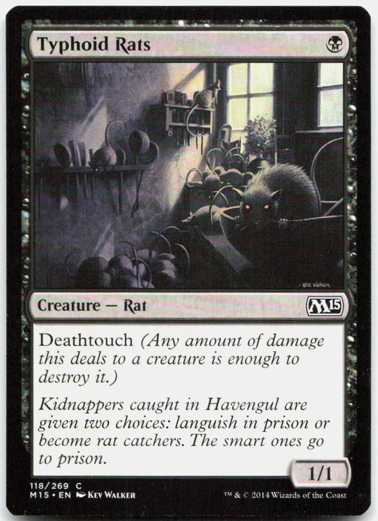 Typhoid Rats NM C Magic 2015 (M15) 118