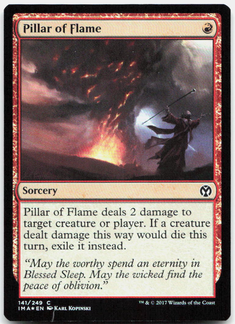 Pillar of Flame NM Foil C Iconic Masters 141