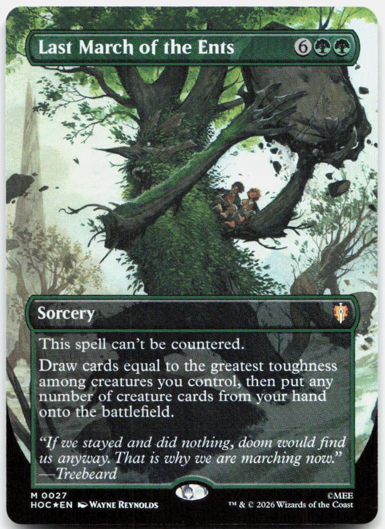 Last March of the Ents (Borderless) NM Foil M The Hobbit: Eternal-Legal 27