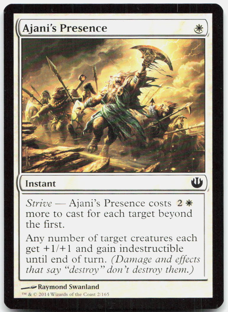 Ajani's Presence NM C Journey Into Nyx 2