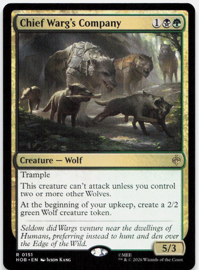 Chief Warg's Company NM R The Hobbit 151