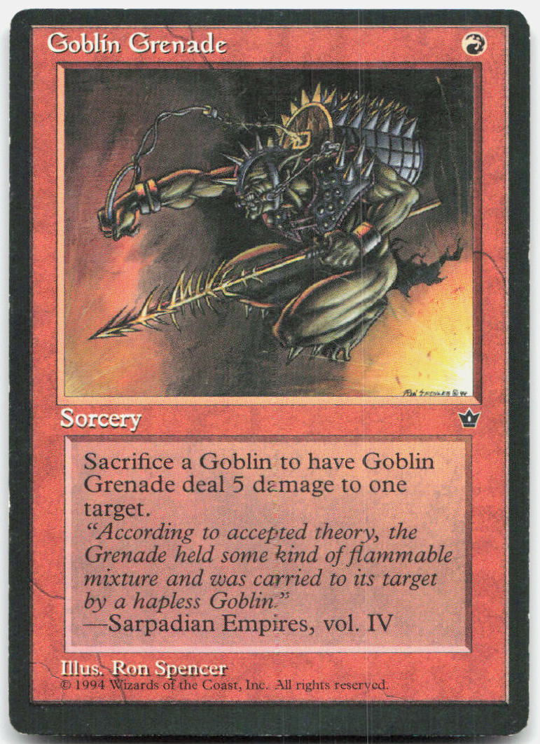 Goblin Grenade (Spencer) NM C Fallen Empires