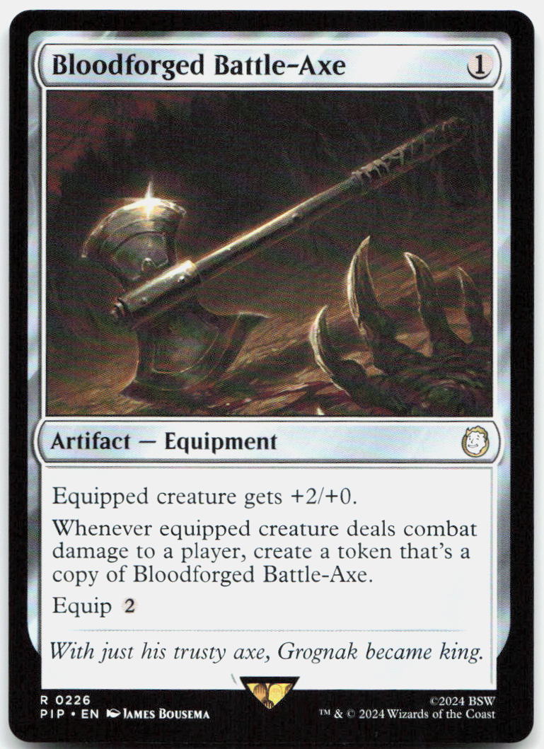 Bloodforged Battle-Axe NM R Universes Beyond: Fallout 226