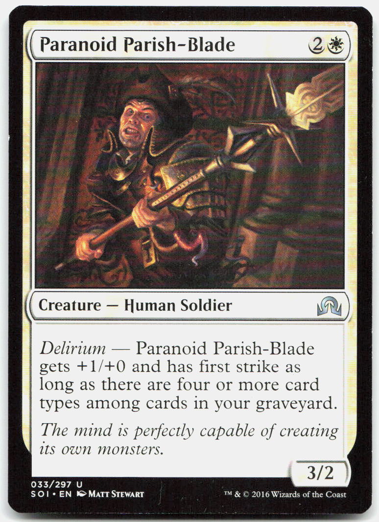 Paranoid Parish-Blade NM U Shadows over Innistrad 33