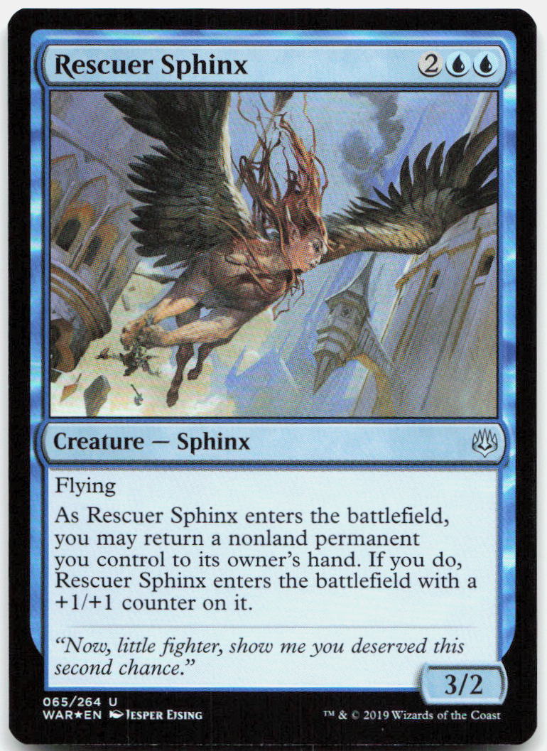 Rescuer Sphinx NM Foil U War of the Spark 65