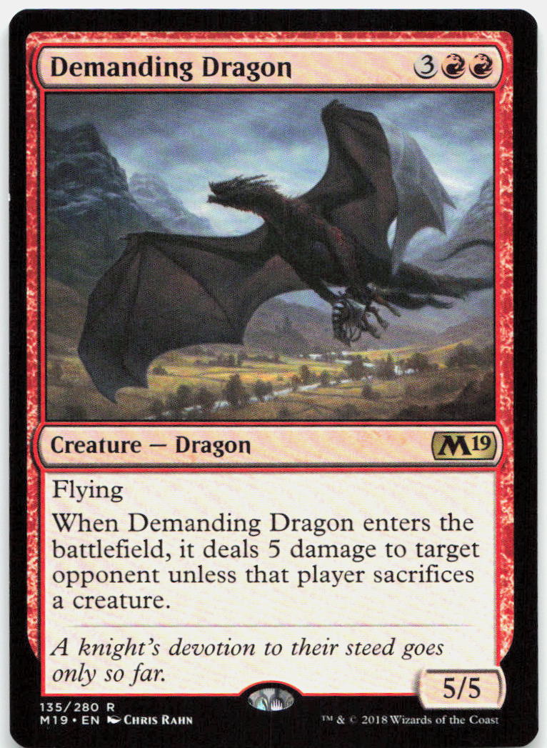 Demanding Dragon NM R Core Set 2019 135