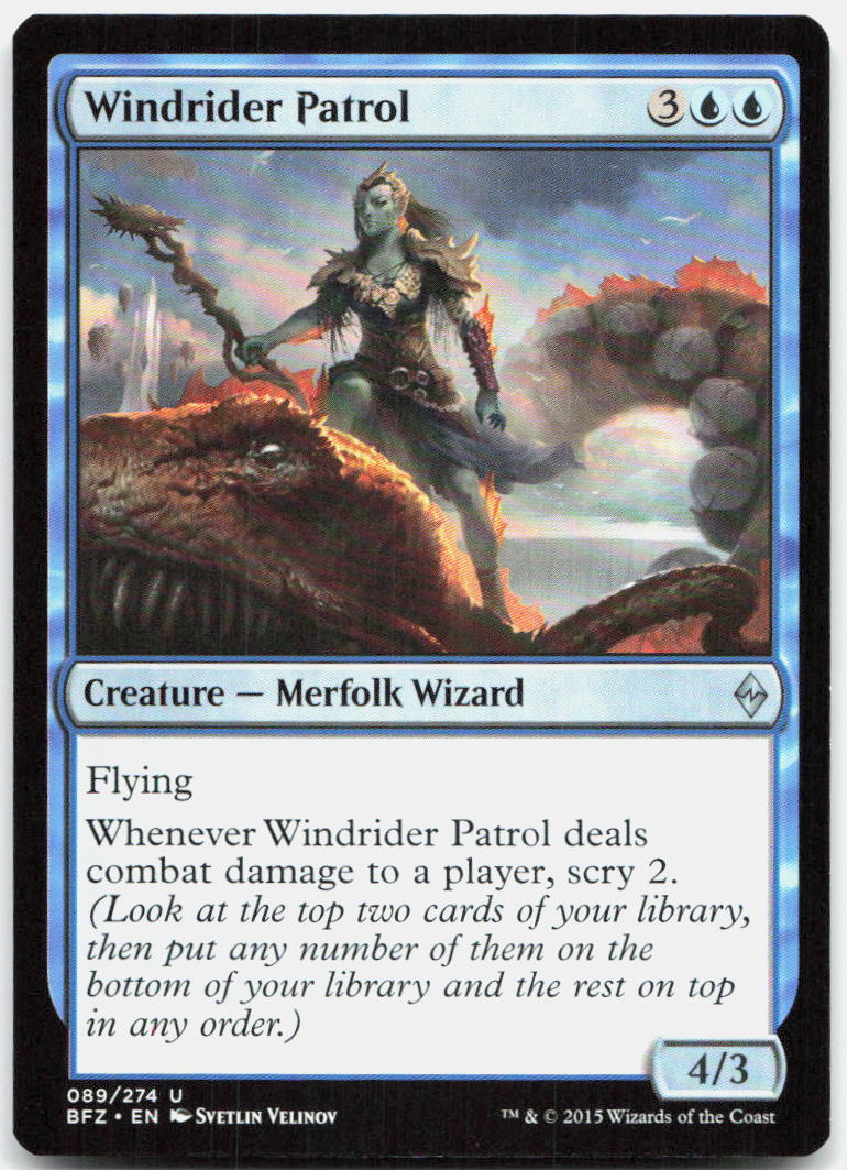 Windrider Patrol NM U Battle for Zendikar 89
