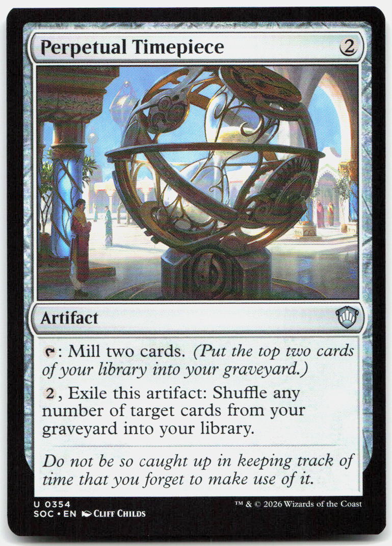 Perpetual Timepiece NM U Commander: Secrets of Strixhaven 354