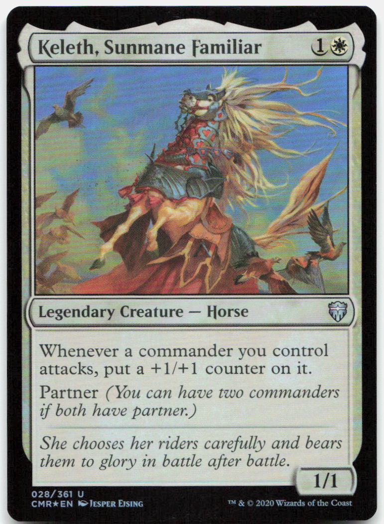 Keleth, Sunmane Familiar NM Foil U Commander Legends 28