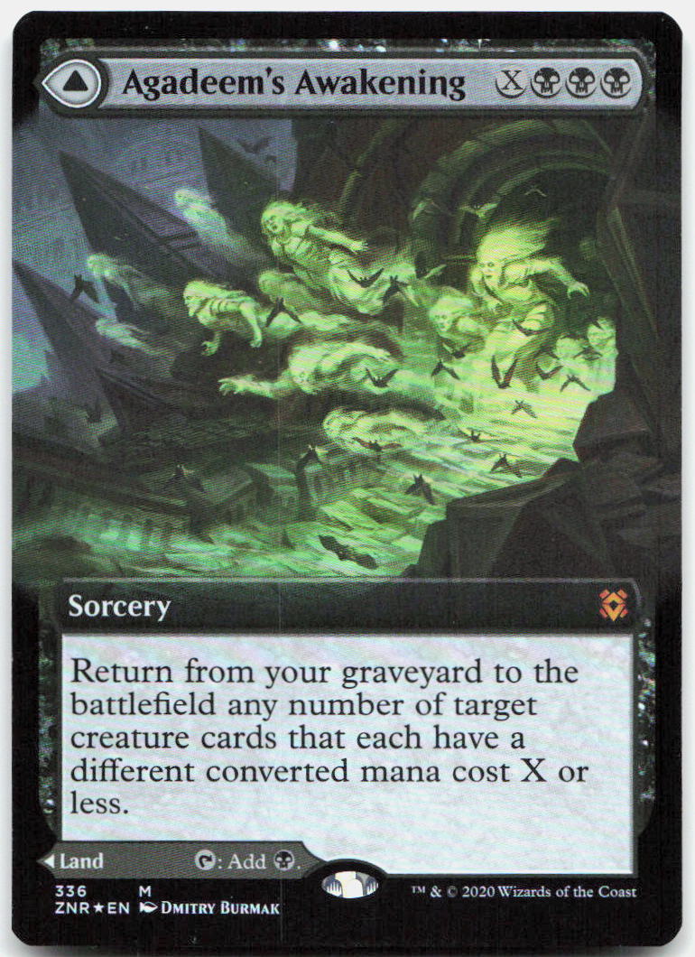Agadeem's Awakening (Extended Art) NM Foil M Zendikar Rising 336