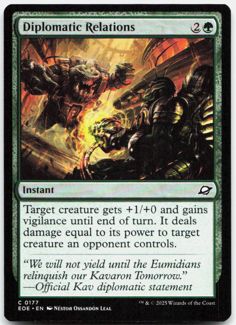 Diplomatic Relations NM C Edge of Eternities 177