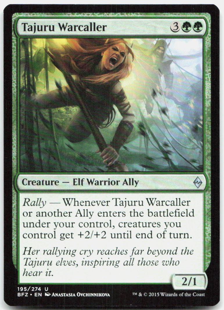 Tajuru Warcaller NM U Battle for Zendikar 195