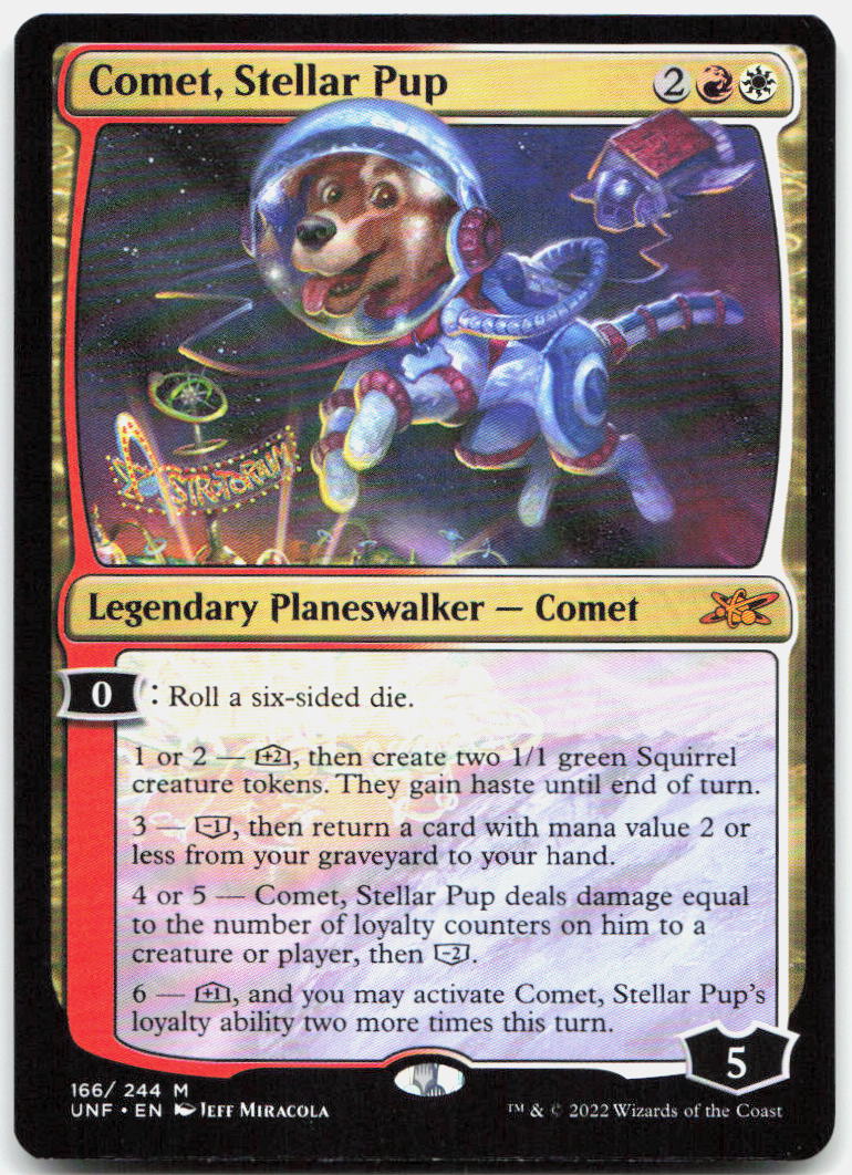 Comet, Stellar Pup NM M Unfinity 166