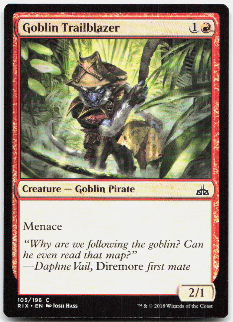 Goblin Trailblazer NM C Rivals of Ixalan 105