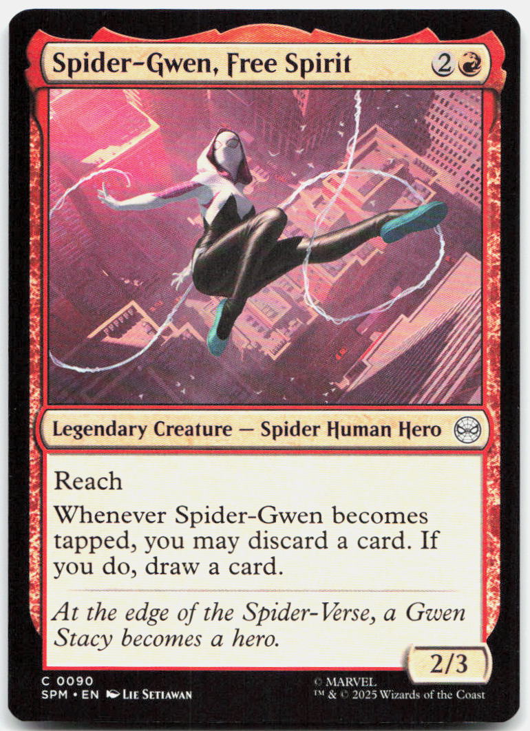 Spider-Gwen, Free Spirit NM C Marvel's Spider-Man 90