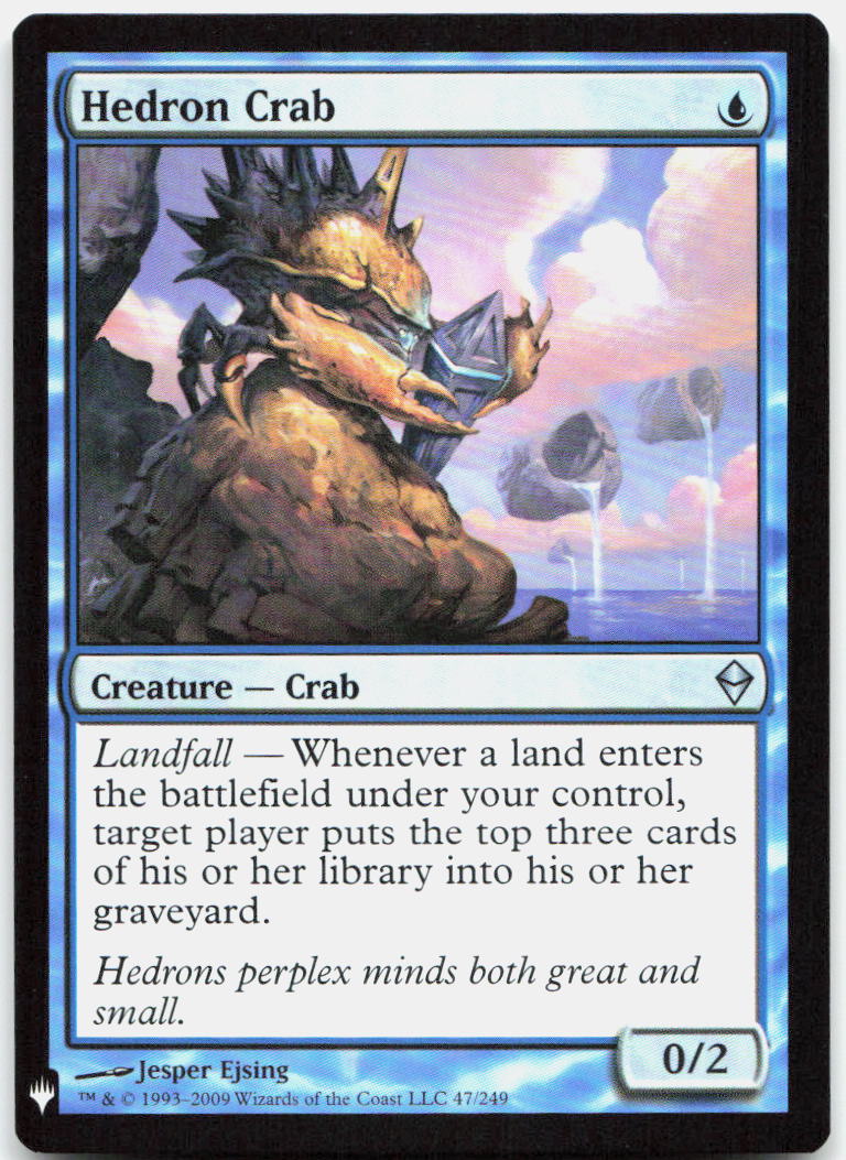 Hedron Crab NM U The List Reprints 47