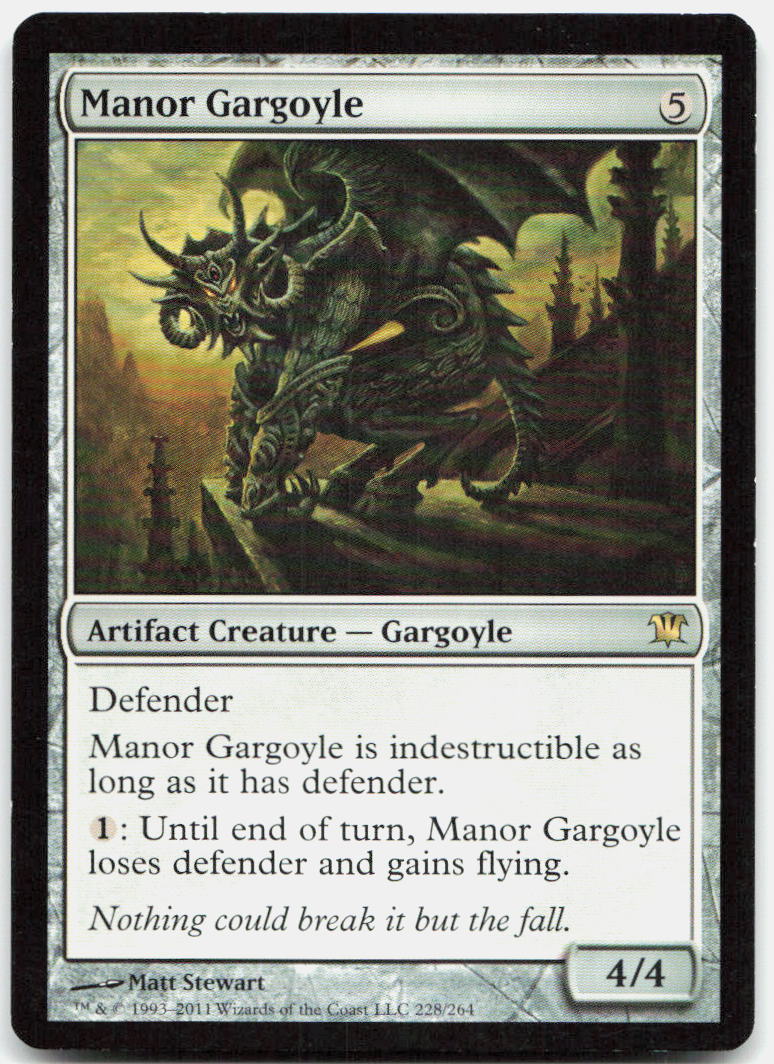 Manor Gargoyle NM R Innistrad 228