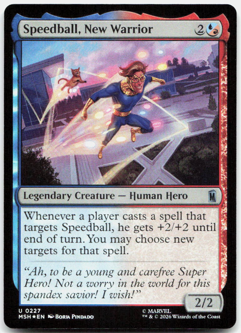 Speedball, New Warrior NM Foil U Marvel Super Heroes 227