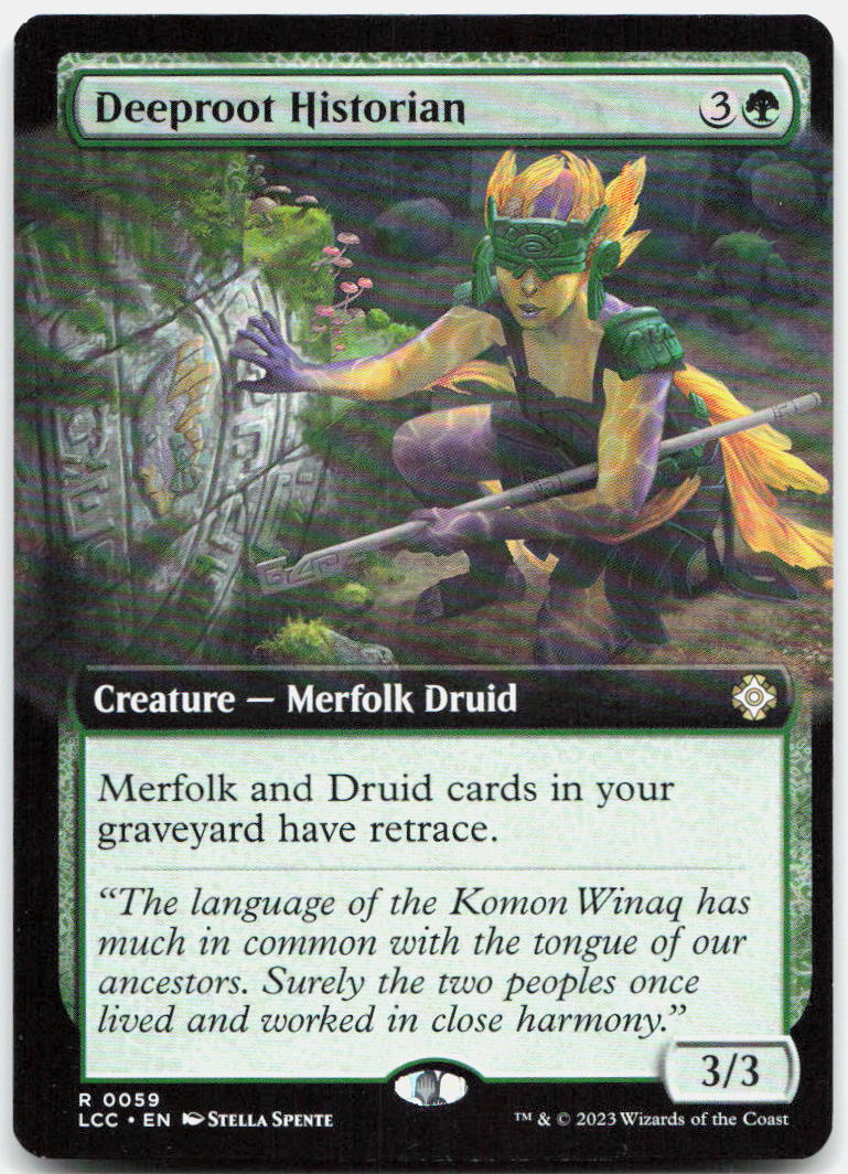 Deeproot Historian (Extended Art) NM R Commander: The Lost Caverns of Ixalan 59