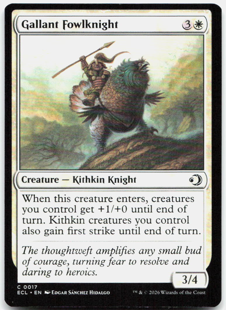 Gallant Fowlknight NM C Lorwyn Eclipsed 17