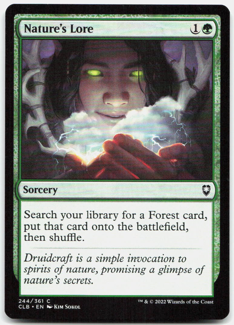 Nature's Lore NM C Commander Legends: Battle for Baldur's Gate 244