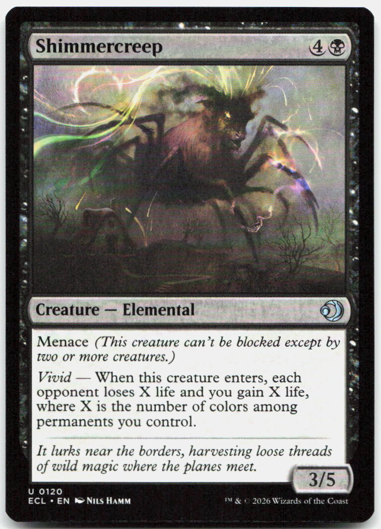 Shimmercreep NM U Lorwyn Eclipsed 120