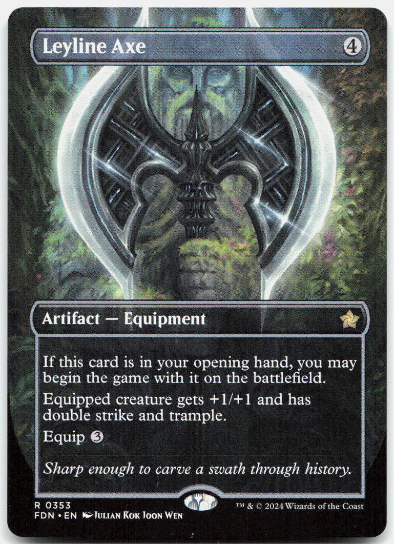 Leyline Axe (Borderless) NM R Foundations 353