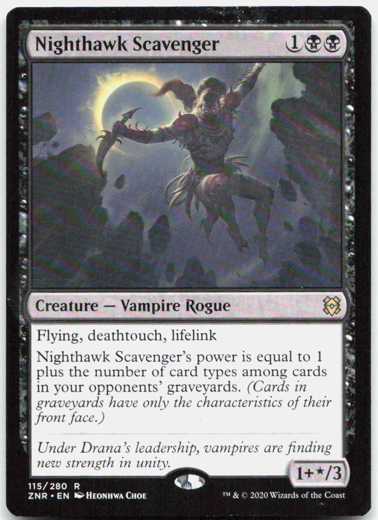 Nighthawk Scavenger NM R Zendikar Rising 115