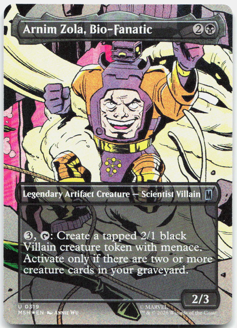 Arnim Zola, Bio-Fanatic (Borderless) NM Foil U Marvel Super Heroes 319