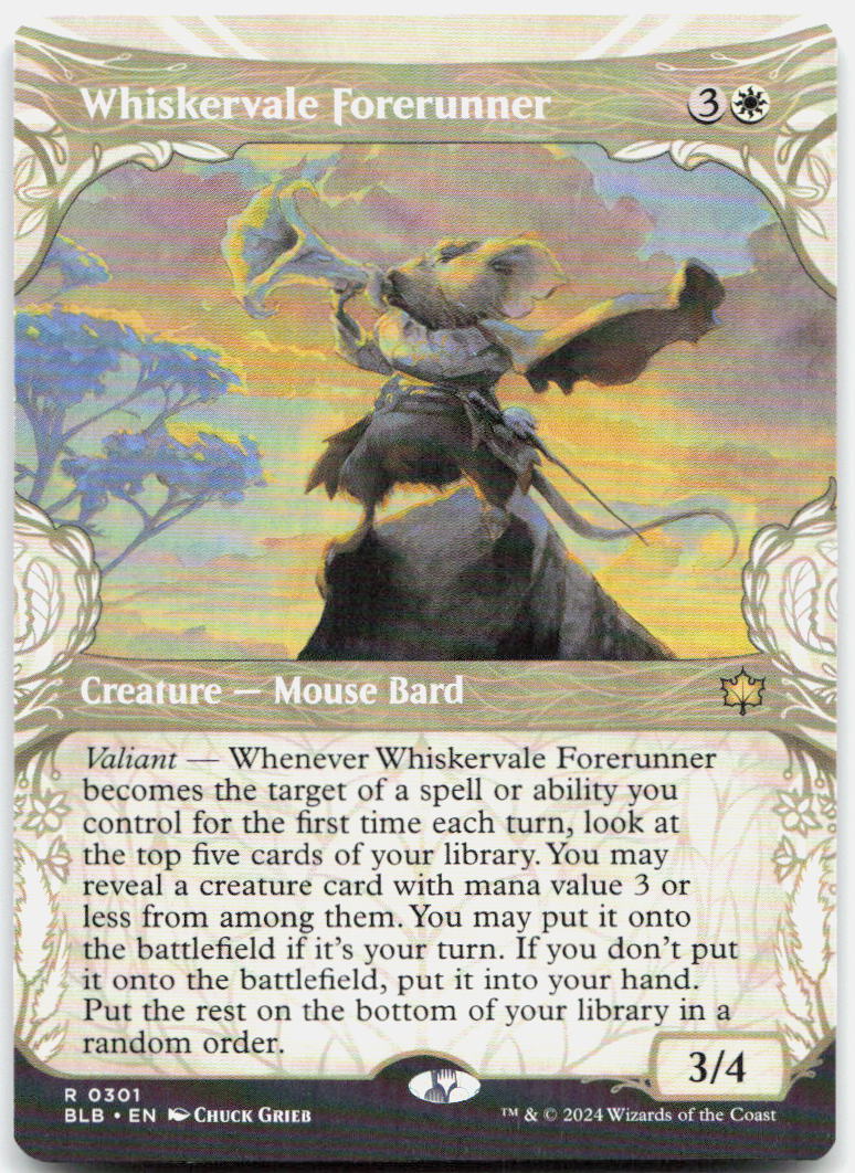 Whiskervale Forerunner (Showcase) NM R Bloomburrow 301