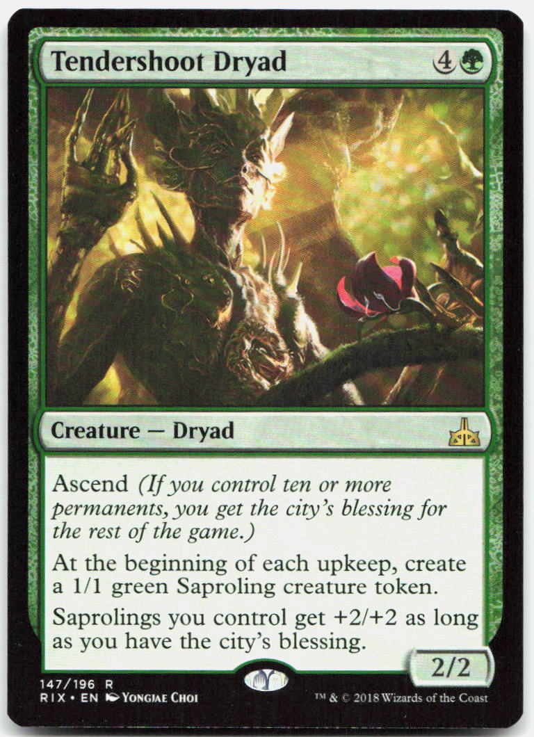 Tendershoot Dryad NM R Rivals of Ixalan 147