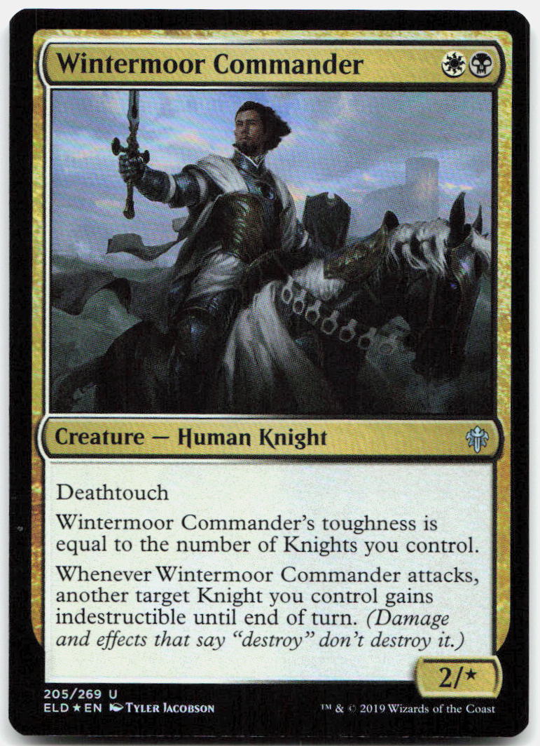Wintermoor Commander NM Foil U Throne of Eldraine 205