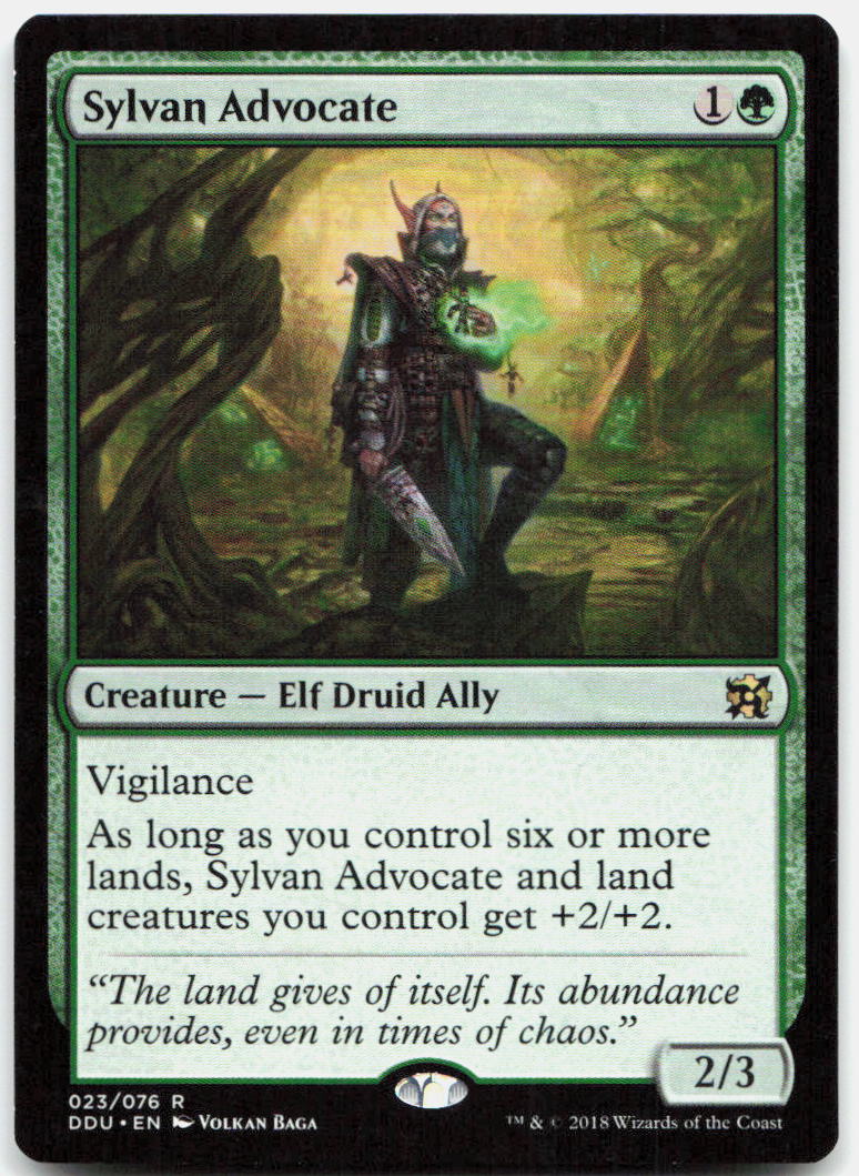 Sylvan Advocate NM R Duel Decks: Elves vs. Inventors 23