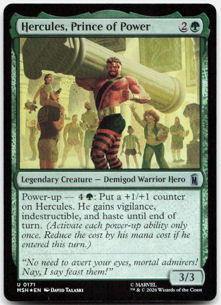 Hercules, Prince of Power NM Foil U Marvel Super Heroes 171