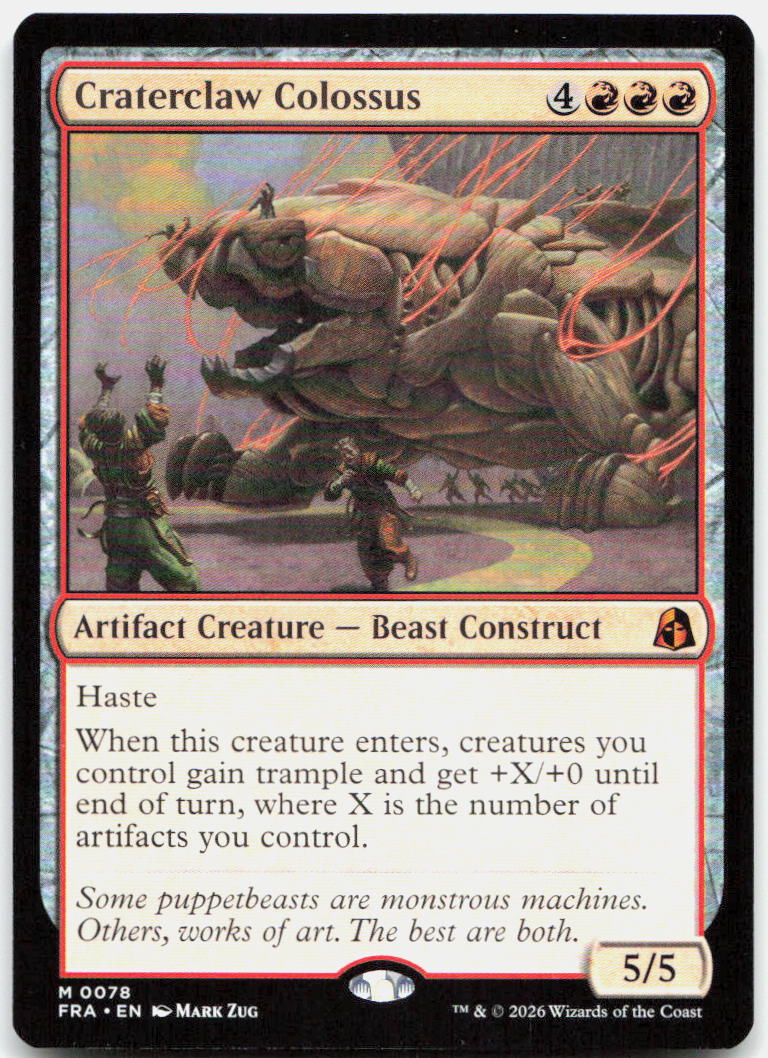Craterclaw Colossus NM M Reality Fracture 78