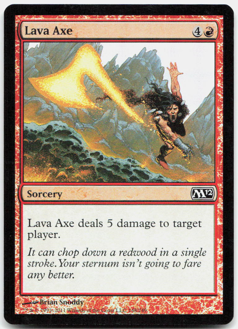 Lava Axe NM Foil C Magic 2012 (M12) 148