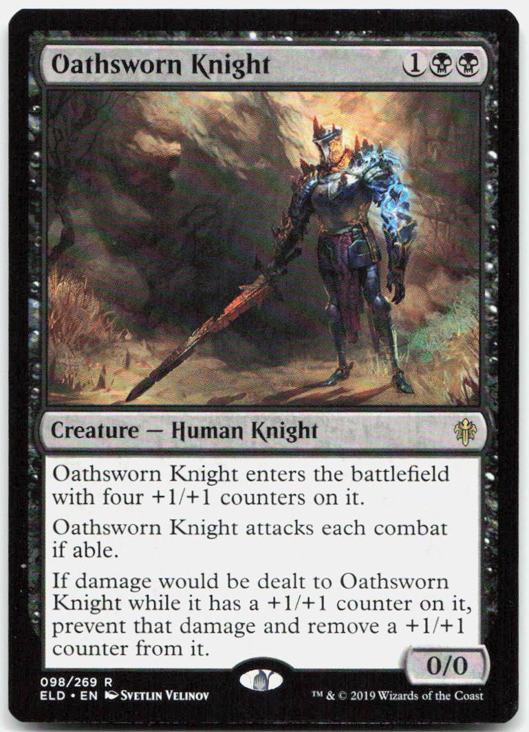 Oathsworn Knight NM R Throne of Eldraine 98
