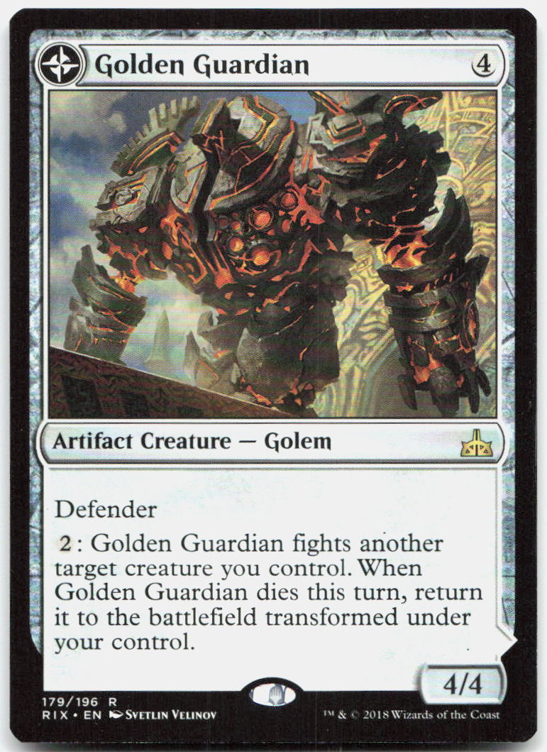 Golden Guardian NM R Rivals of Ixalan 179