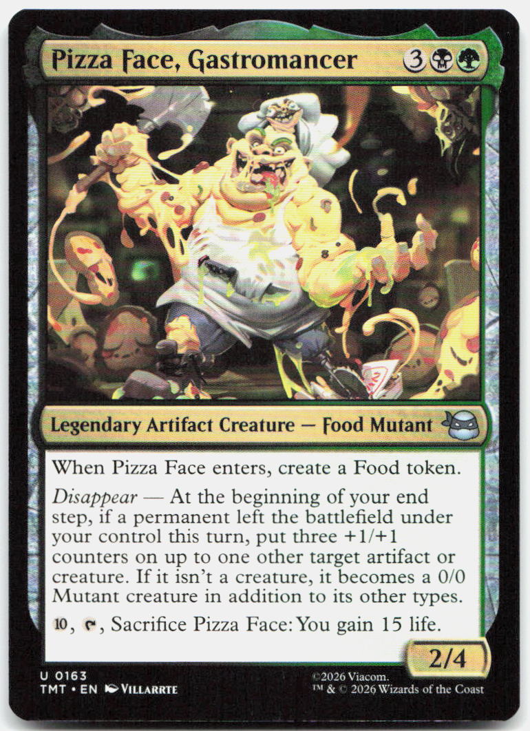 Pizza Face, Gastromancer NM U Teenage Mutant Ninja Turtles 163