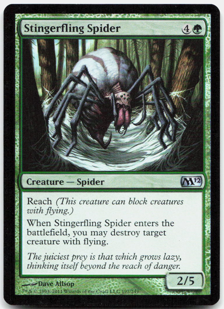 Stingerfling Spider NM Foil U Magic 2012 (M12) 197